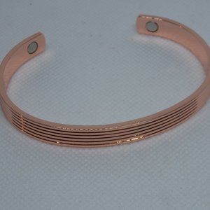Magnet Rose Tone Cuff bracelet
